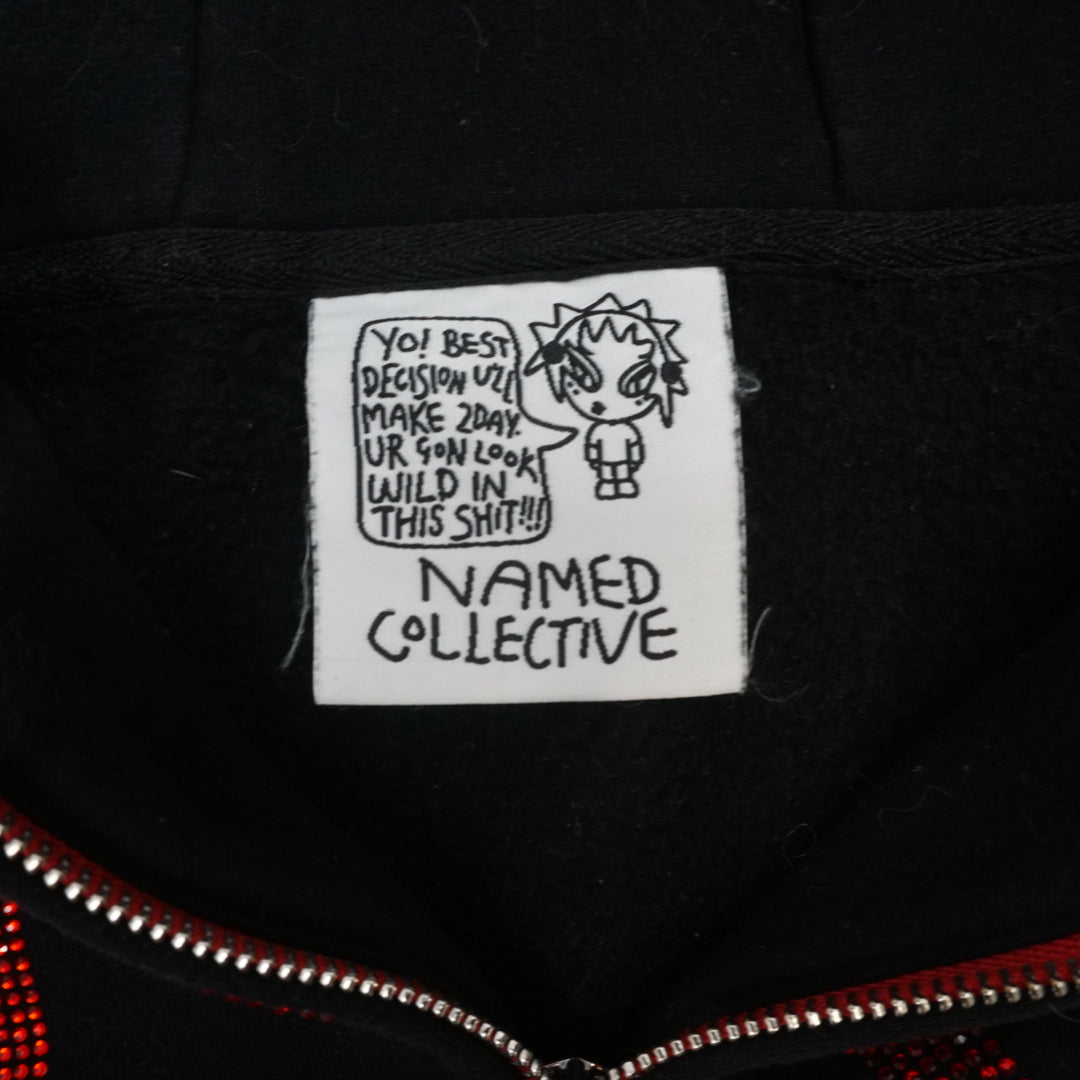 Named Collective Rhinestone Crosshair Oversized Hoodie
