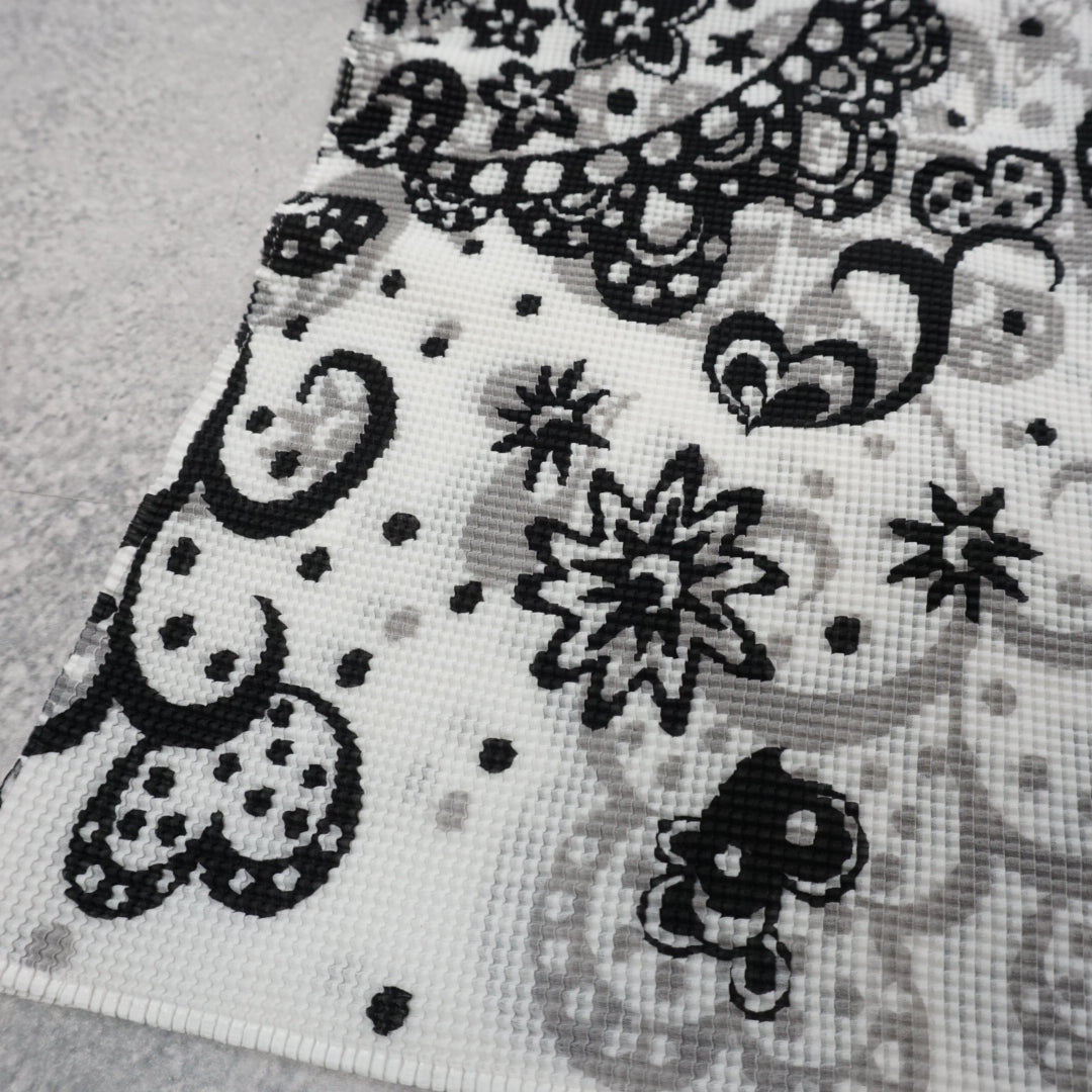 Issey Miyake Me Pleated Paisley Floral Top