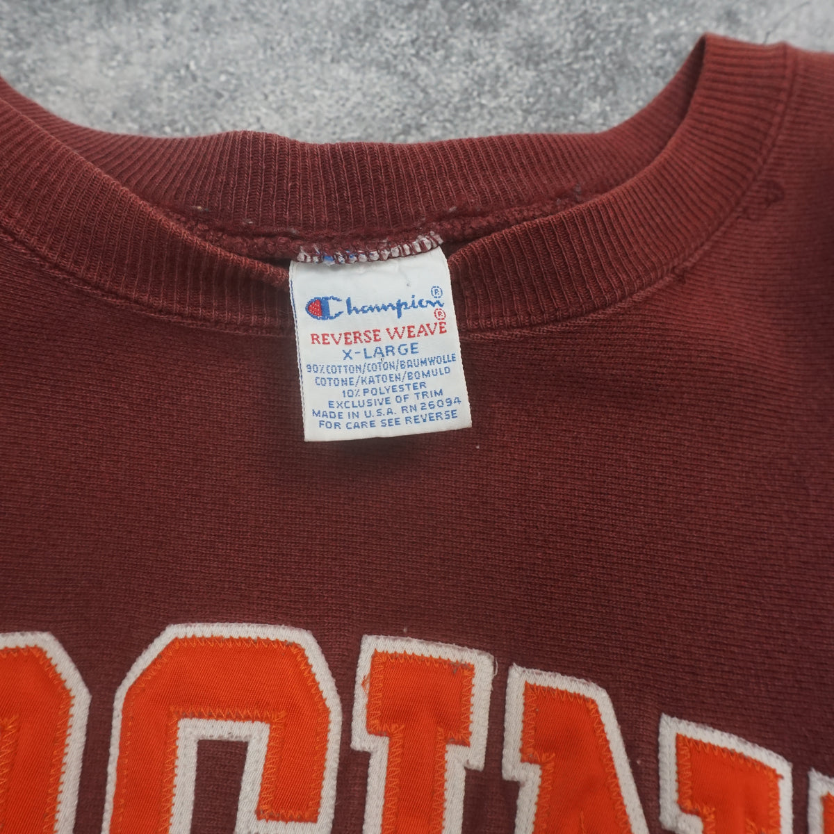90s Champion Reverse Weave Virginia Tech Crewneck Sweater