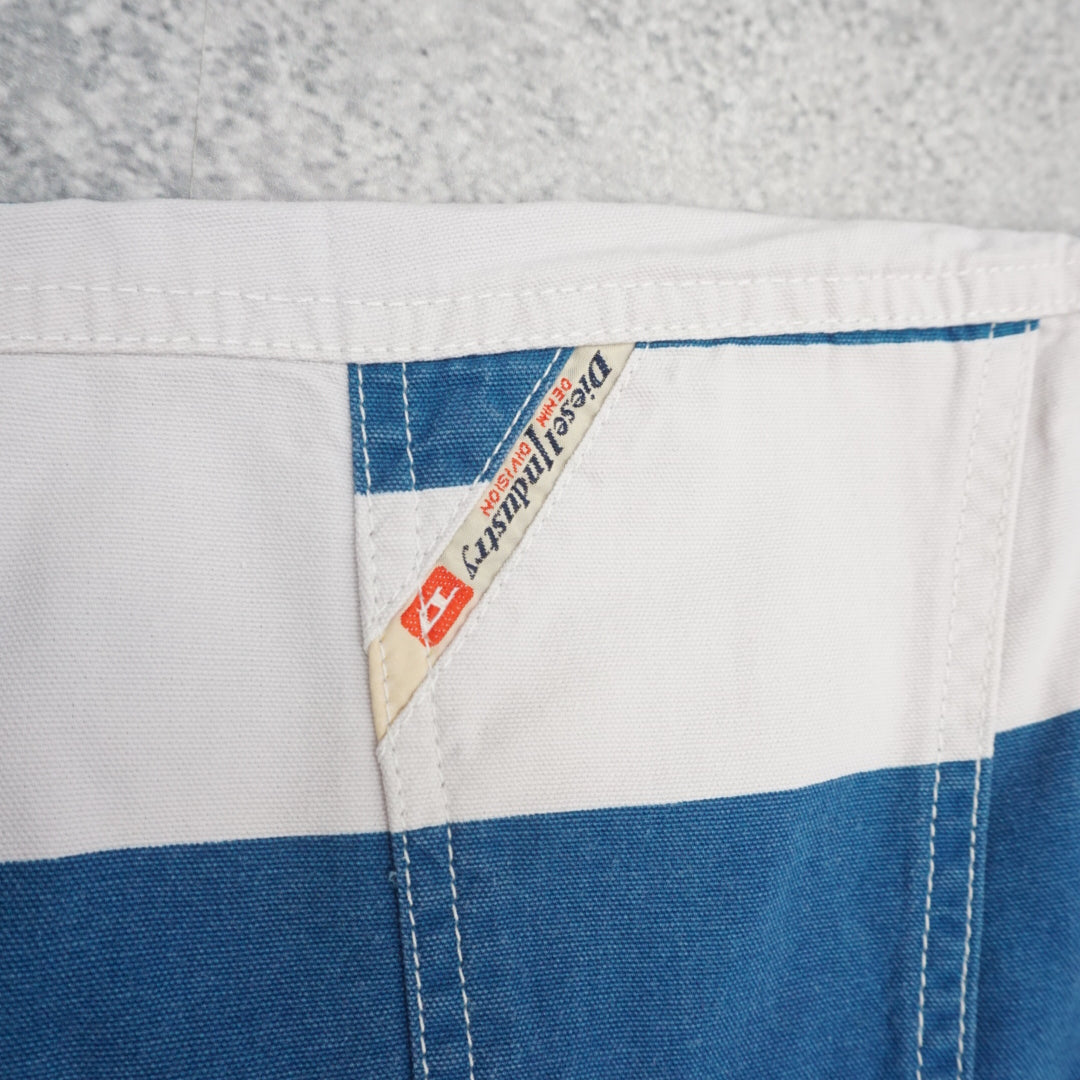 2000s Diesel Graphic Striped Pants