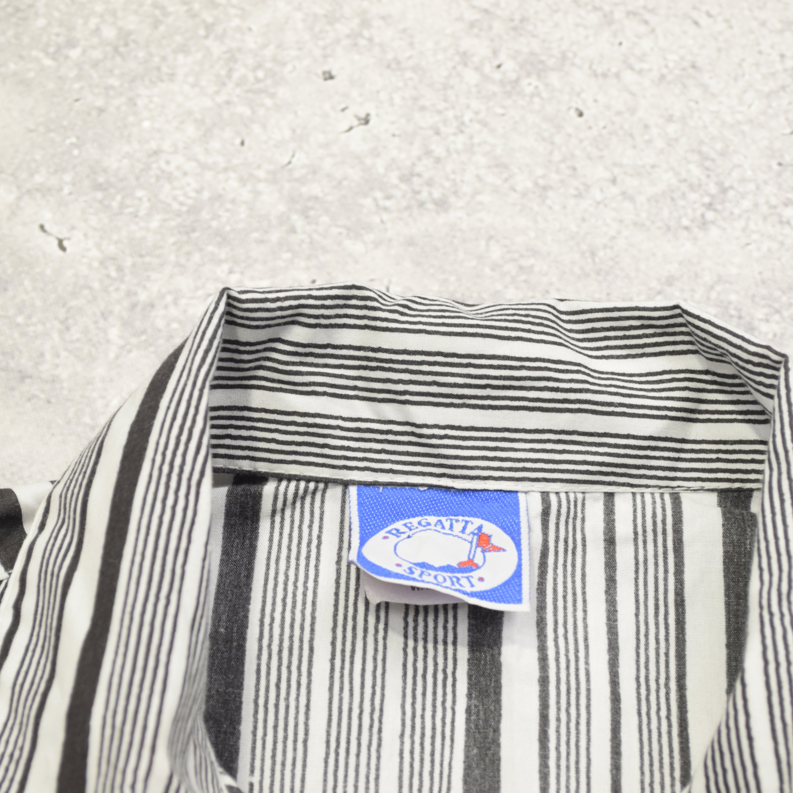 90s Regatta Striped Button Up