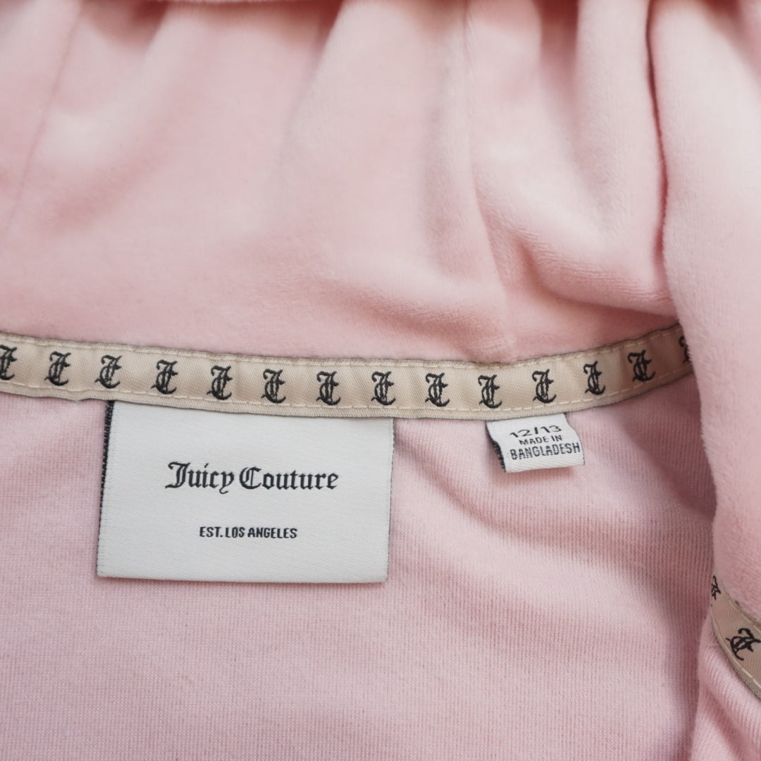 2000s Juicy Couture Velour Zippered Hoodie