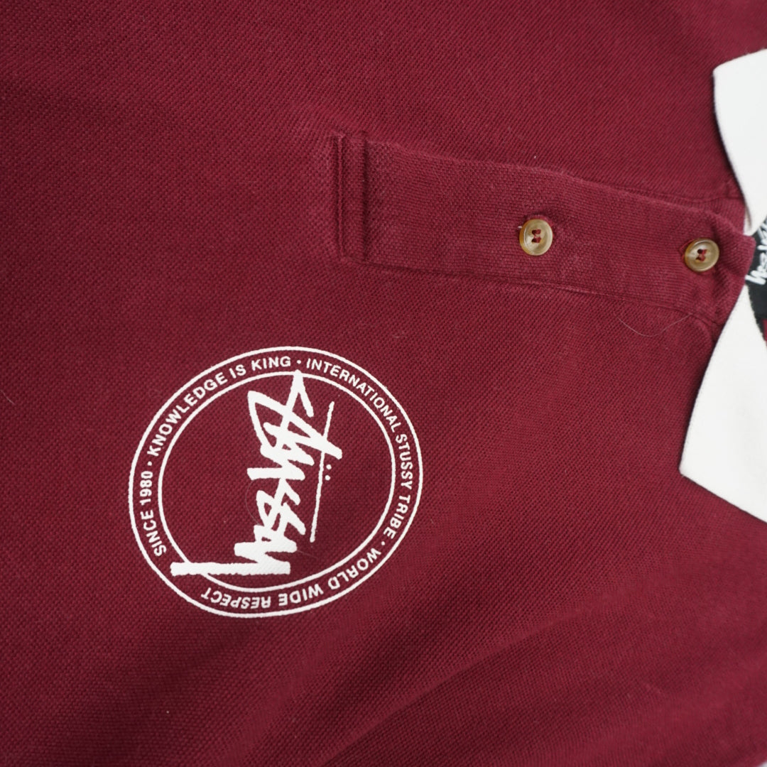 2000s Stussy Long Sleeve Polo
