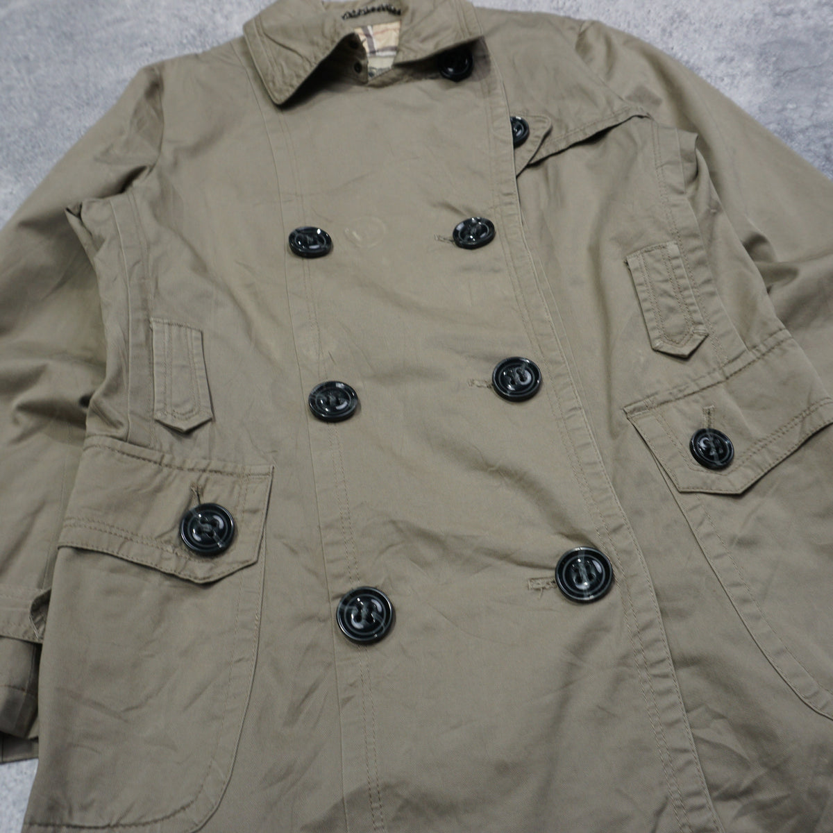 2000s Burberry Double Breasted Coat