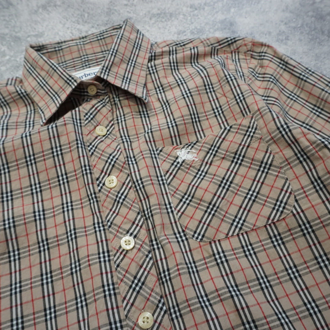 90s Burberrys Button Up