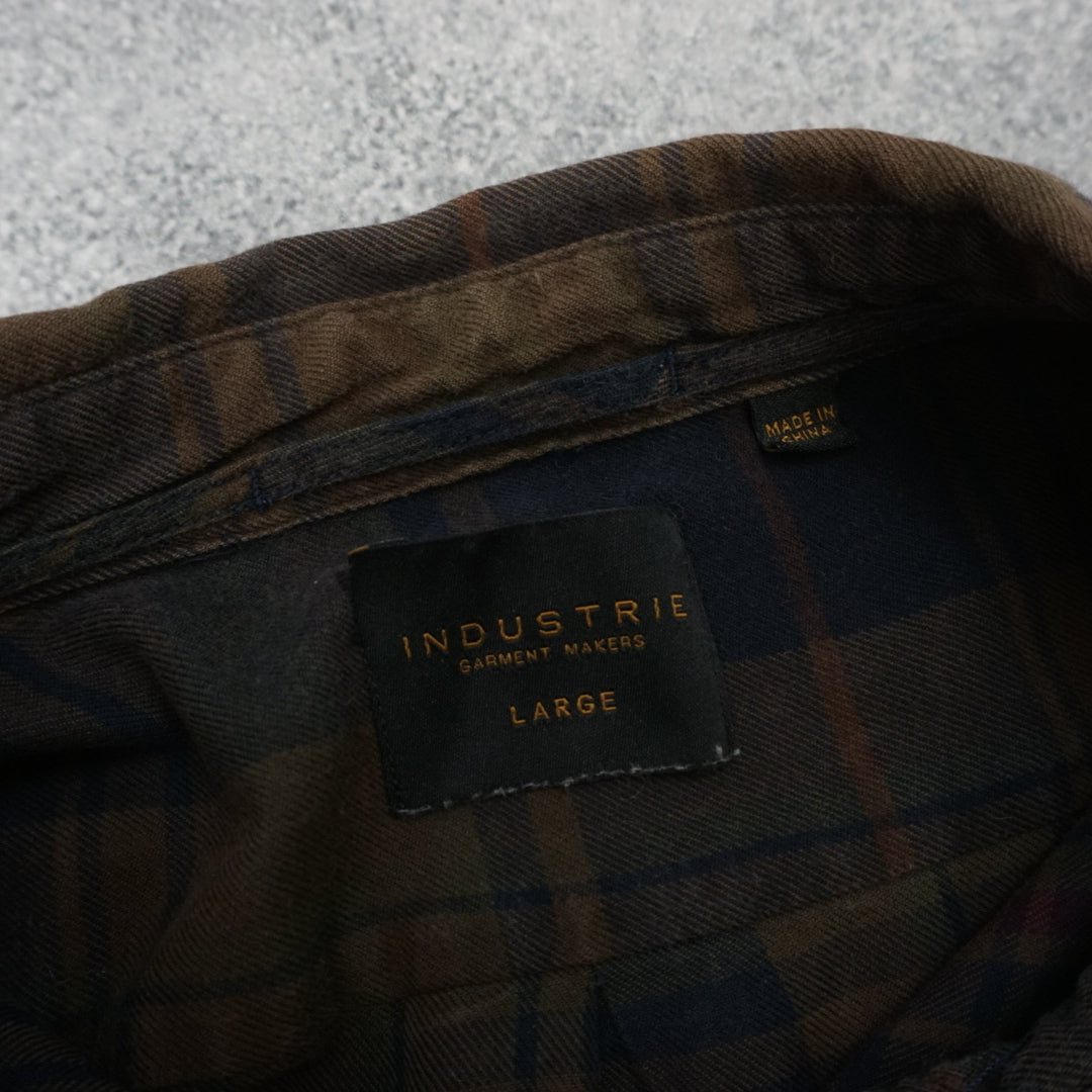Industrie Plaid Button Up Shirt