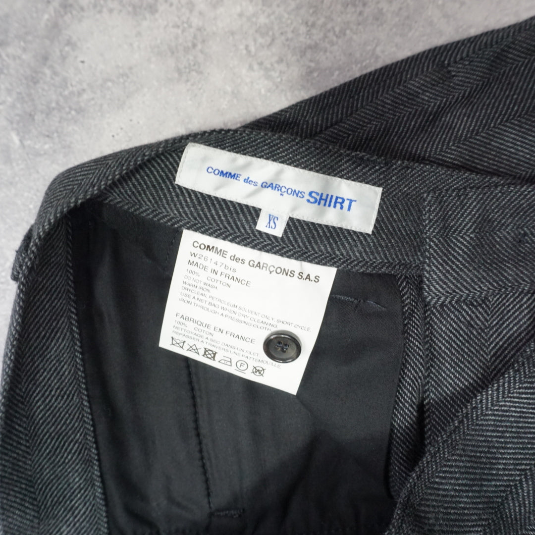 Comme Des Garçons Wide Leg HBT Shorts