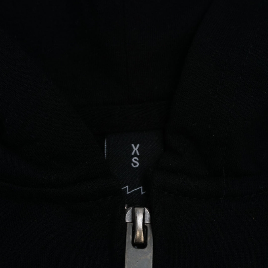 Fuckswag Zip Up Cropped Graphic Hoodie