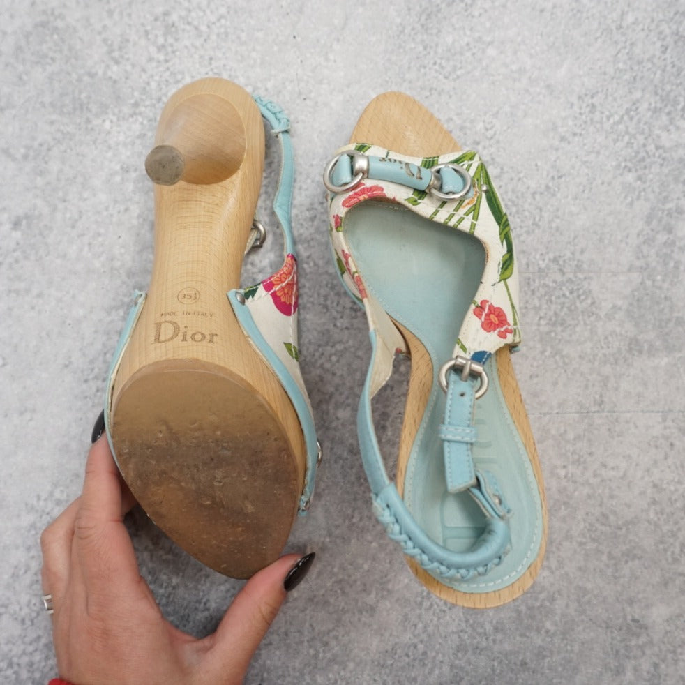 Dior Floral Design Shoes Heels