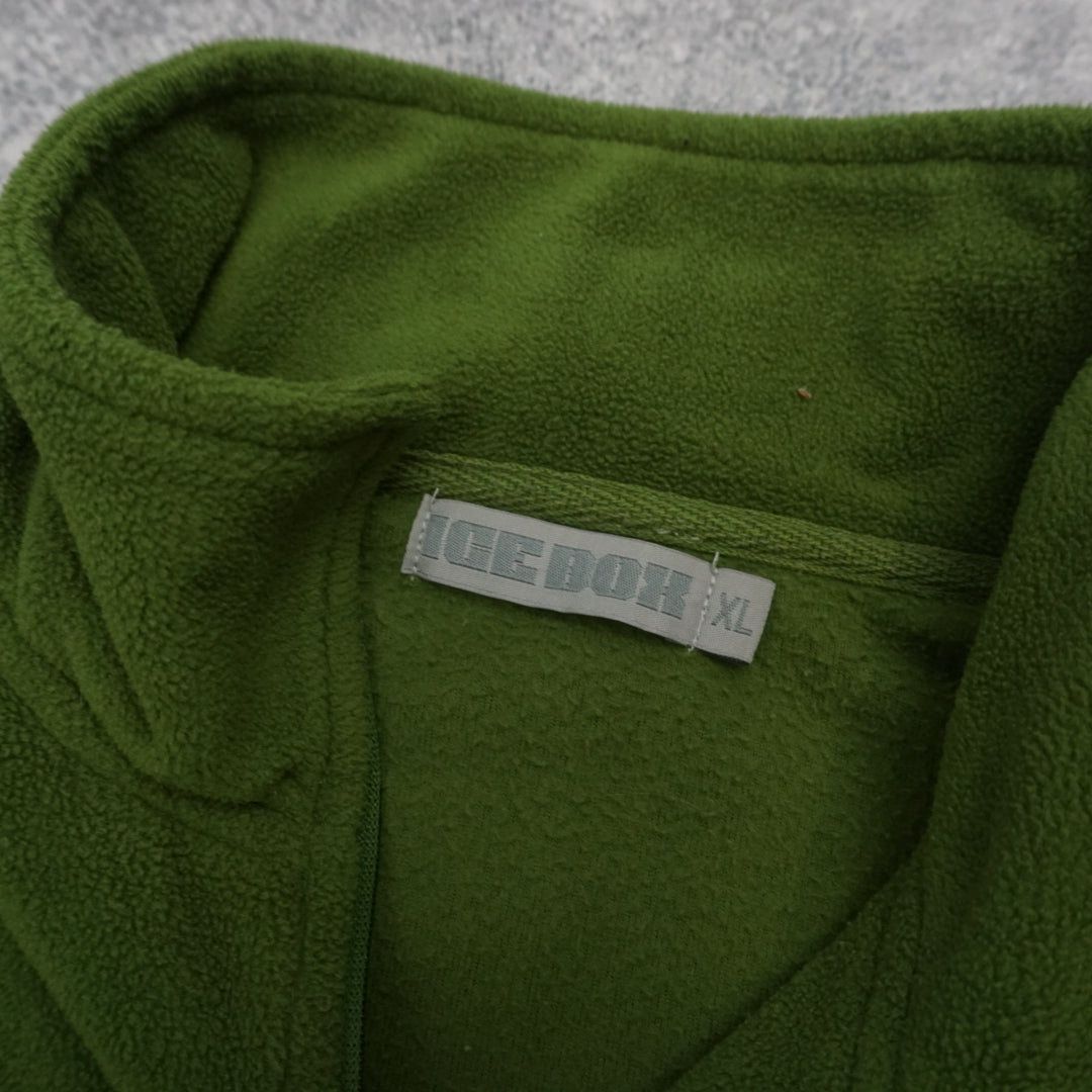Ice Box Fleece Green Quarter Zip