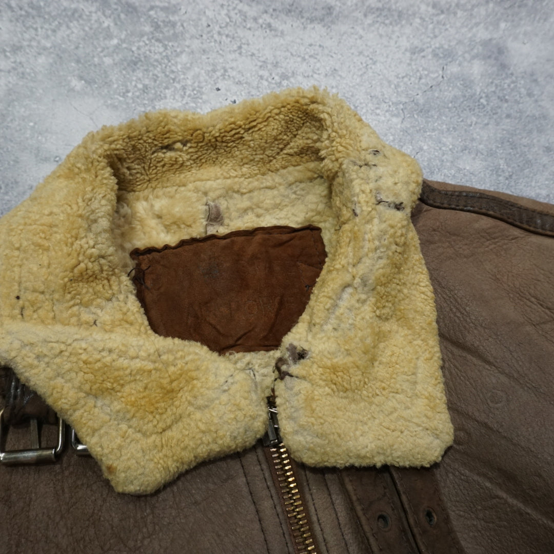 90s Shearling Lined Leather Jacket