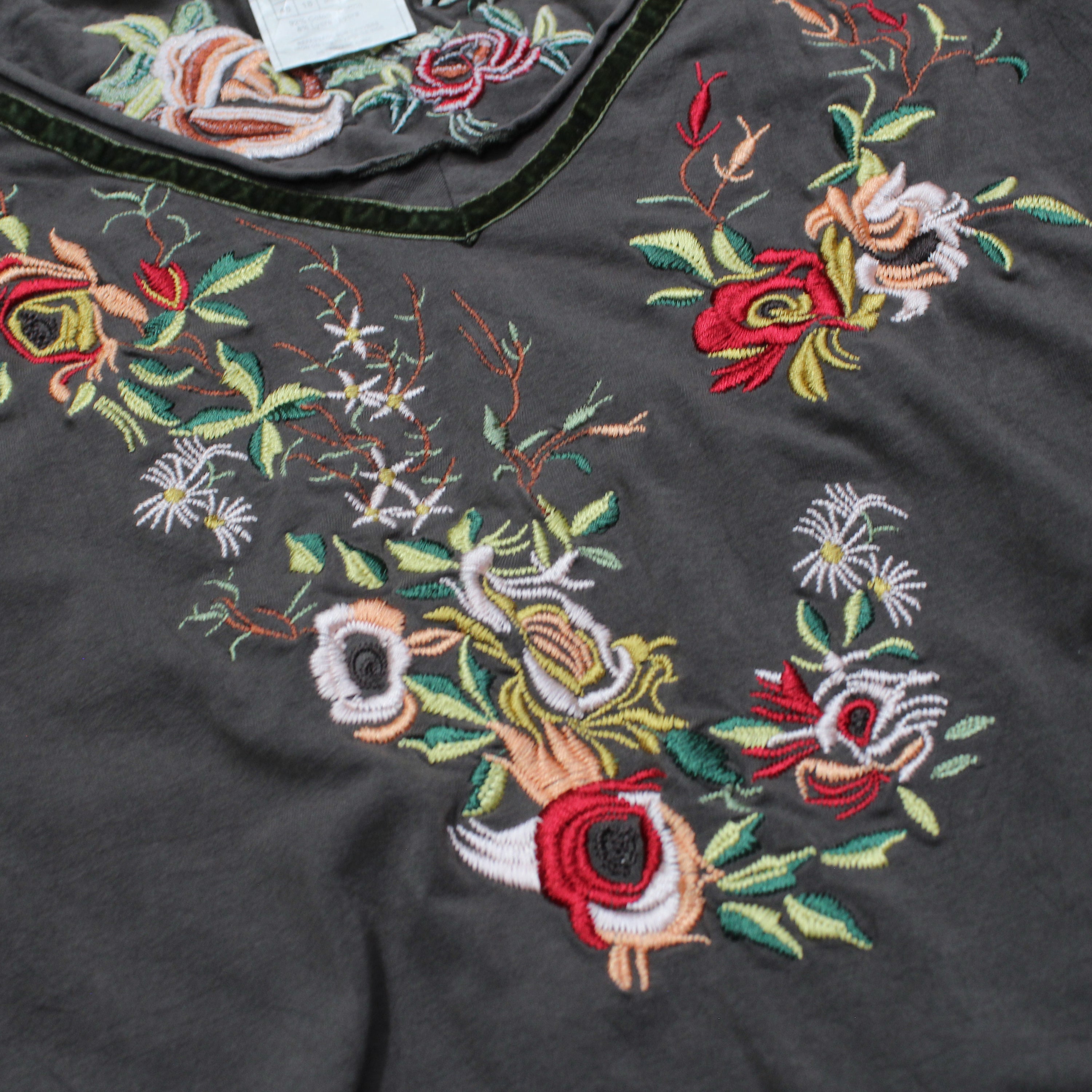 2000s Christian Dior Embroidered Floral T-Shirt