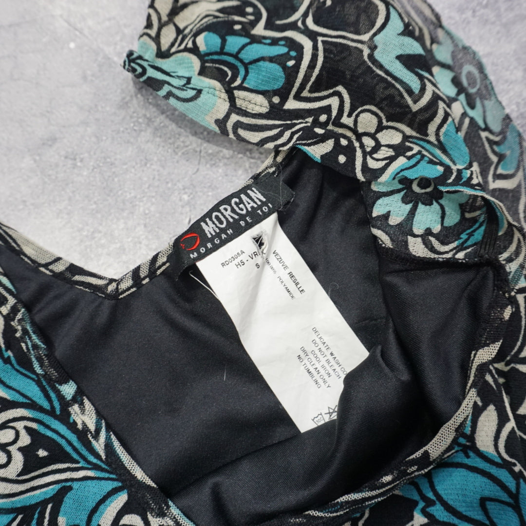 2000s Morgan De Toi Floral Patterned Dress