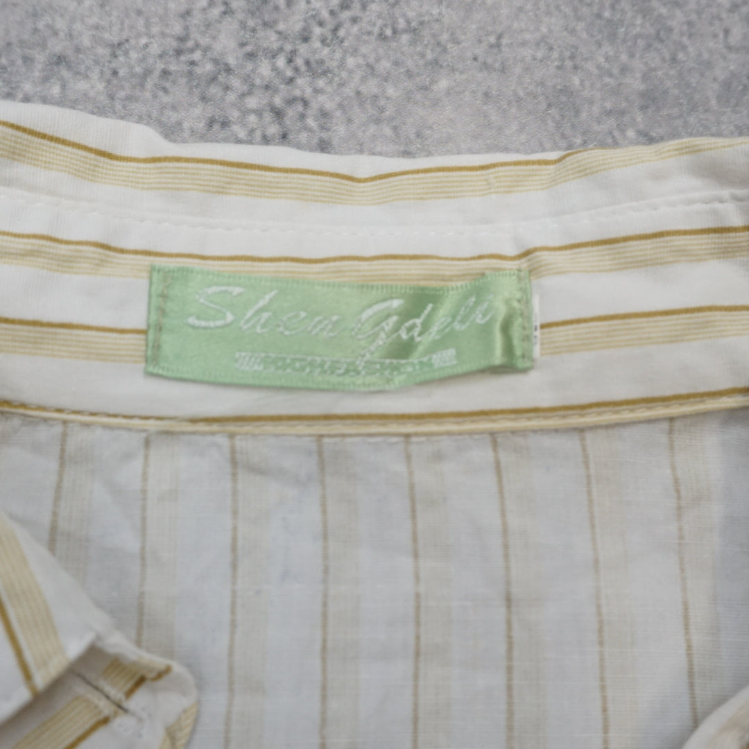 2000s Shen Gallo Striped Shirt