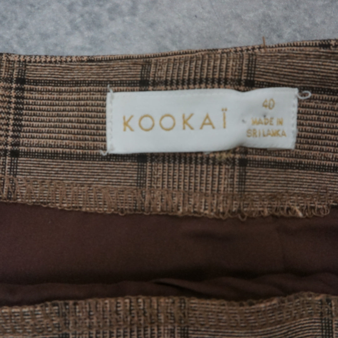 Kookaï Plaid Mini Skirt