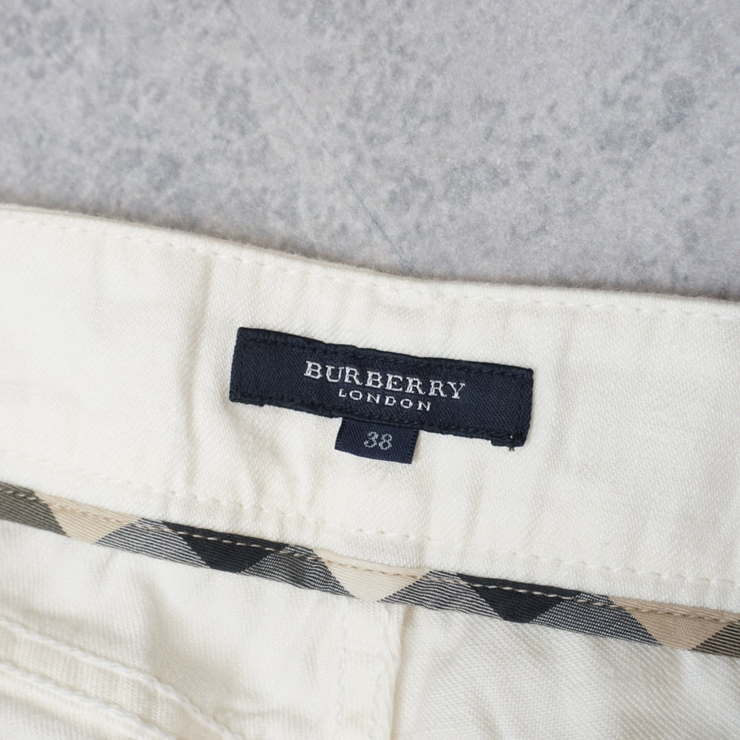 2000s Burberry London Wide Leg Linen Pants