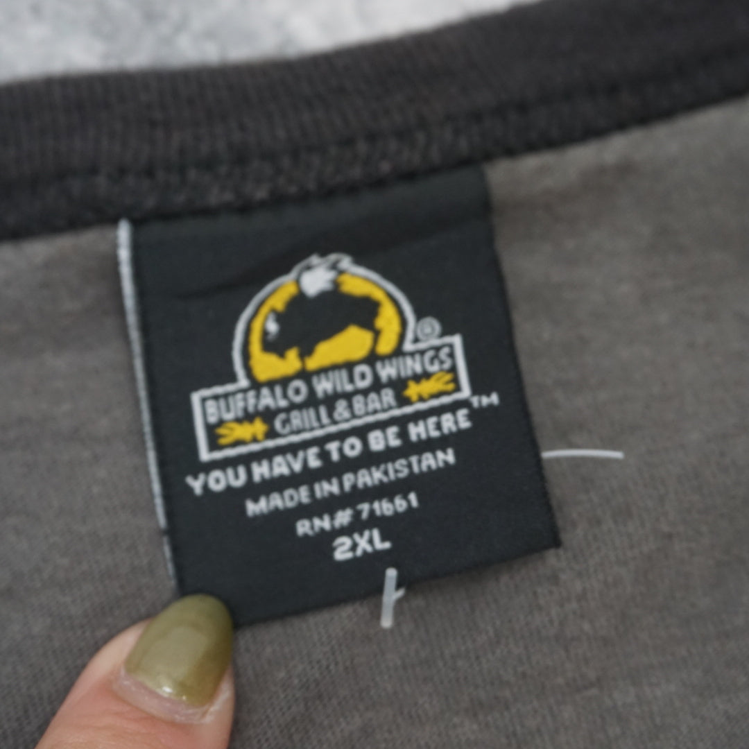 2000s Buffalo Wild Wings Sauce Appeal Ringer T-Shirt