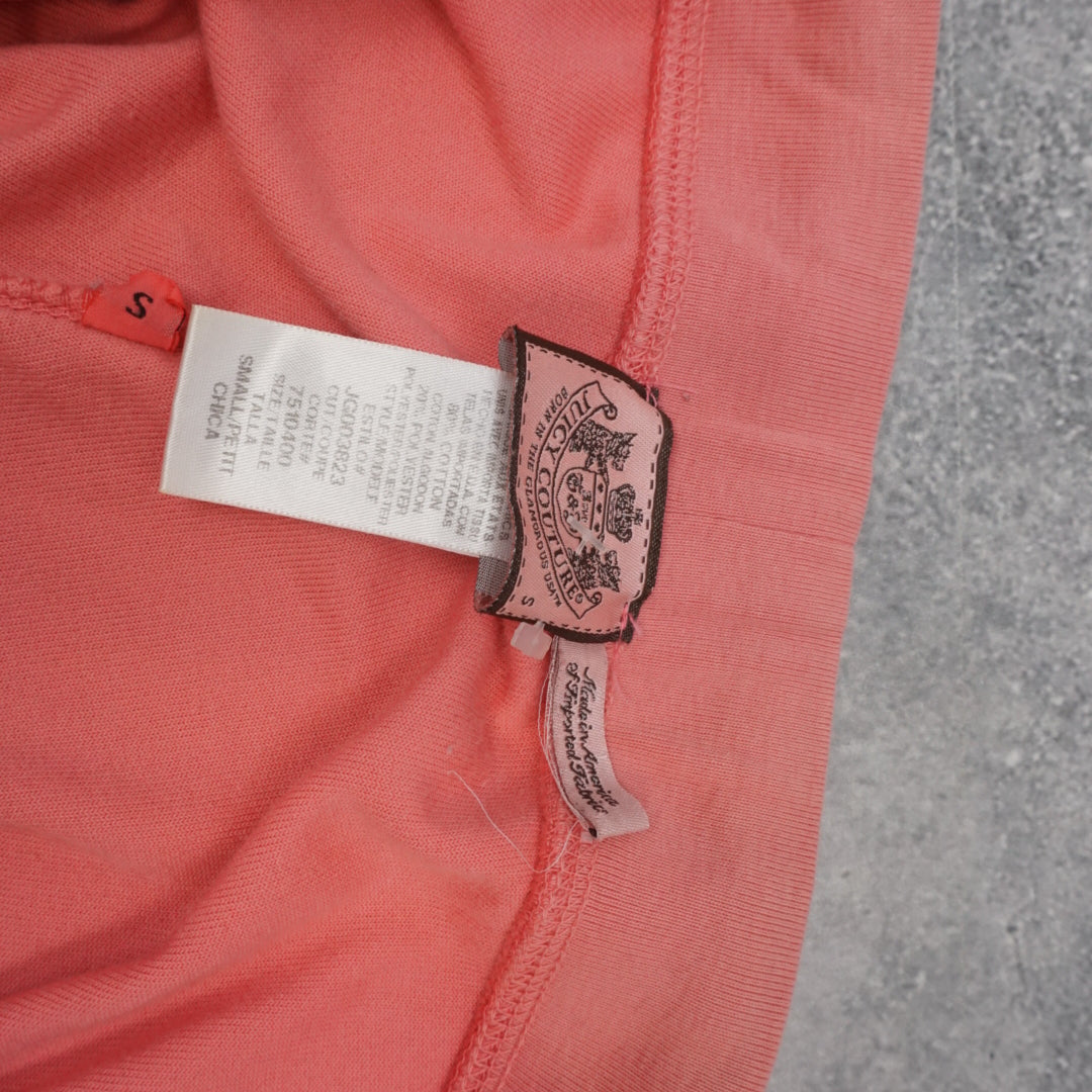 2000s Juicy Couture Velour Rhinestone Track Pants