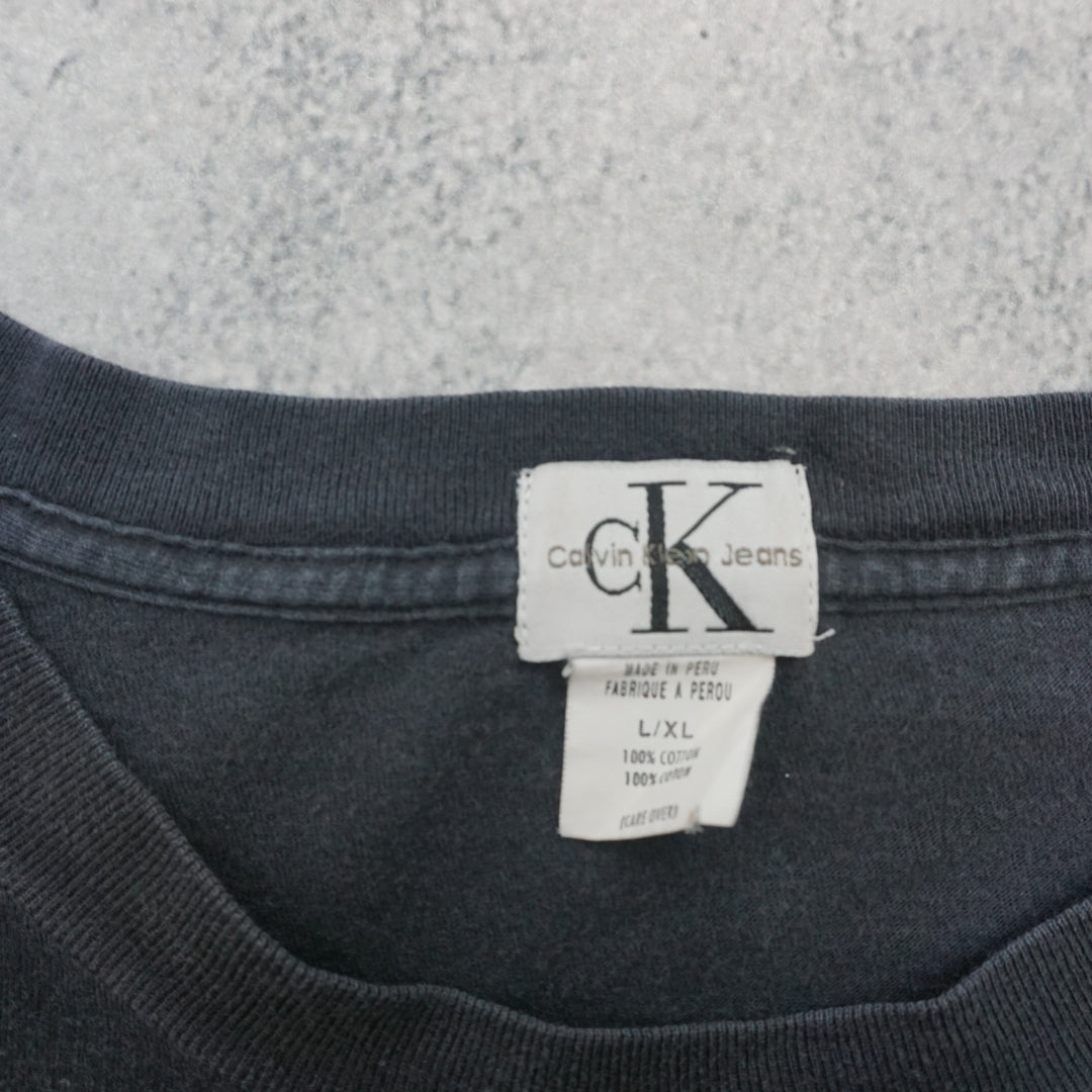 90s Calvin Klein Jeans CK Logo Faded T-Shirt