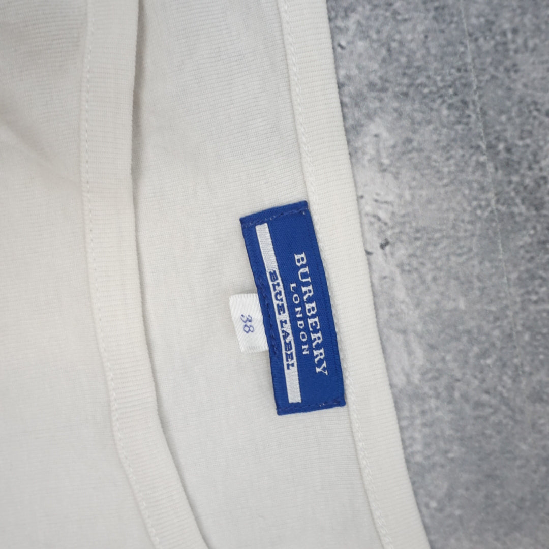 2000s Burberry Blue Label Nova Check Cuff  Top
