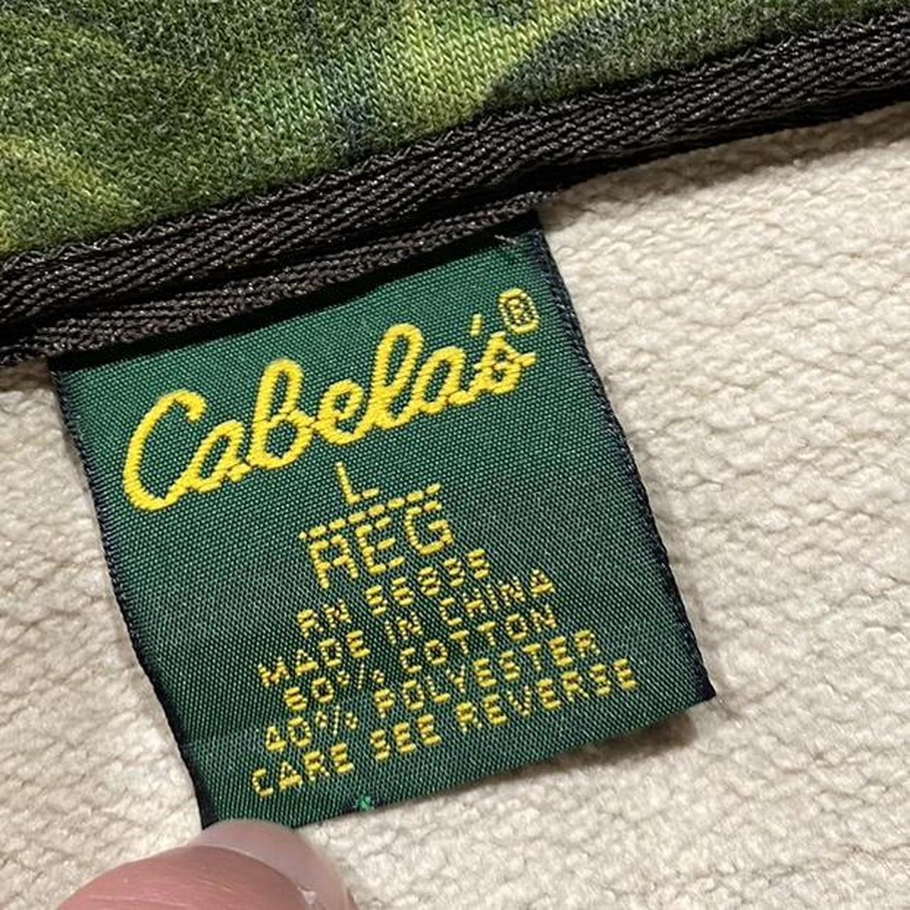 2000s Cabelas Camo Zip Up Fleece