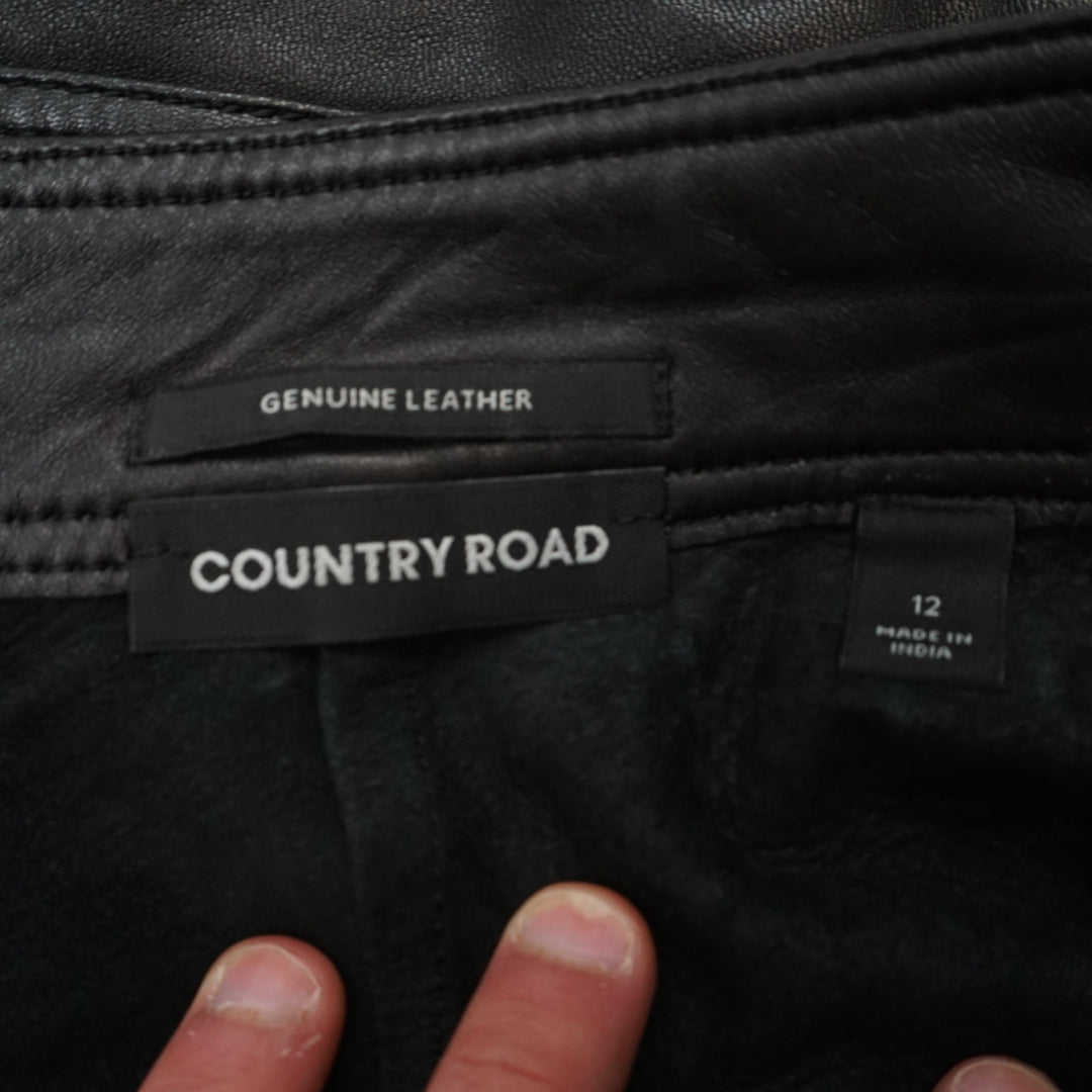 Country Road Genuine Leather Skirt