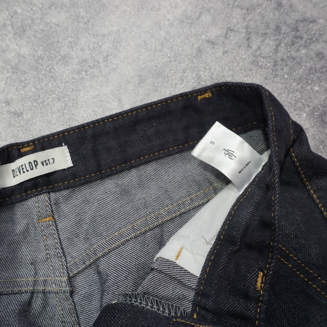 Develop Pleated Denim Shorts