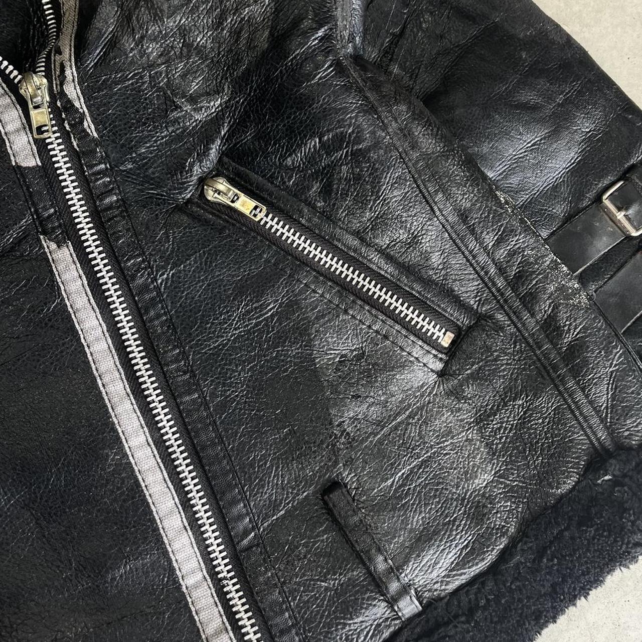 2000s Faux Fur Leather Jacket