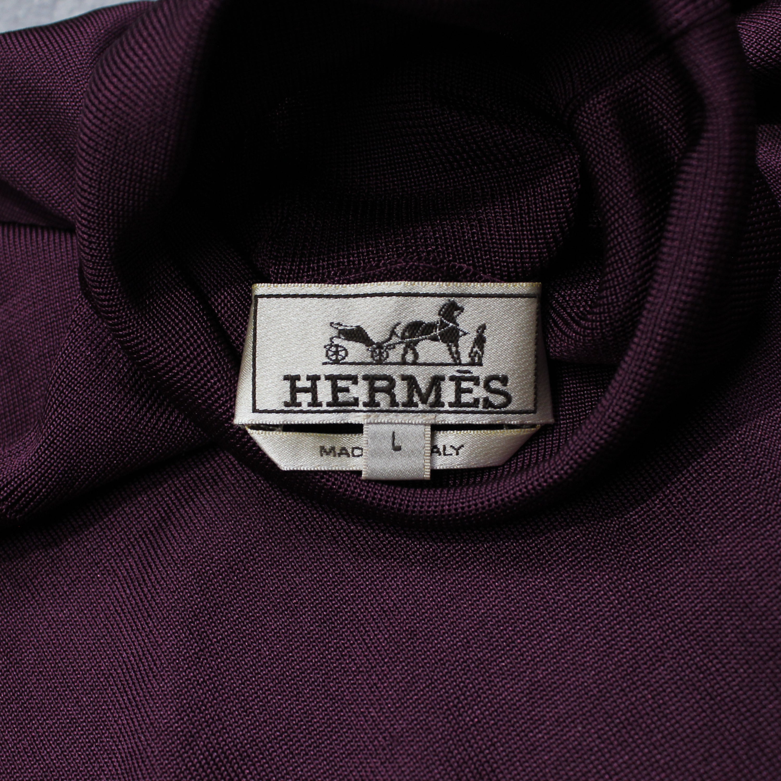 2000s Hermes Silk Turtleneck Knit