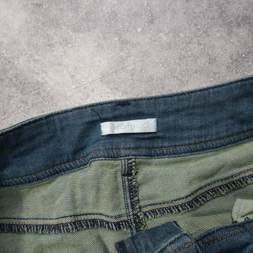2000s Promod Denim Skirt