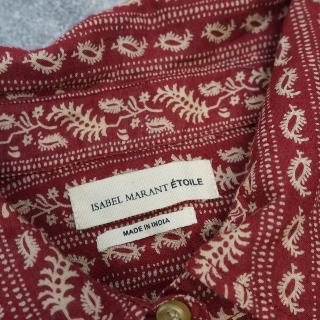 Isabel Marant Etoile Paisley Bandana Print Dress Shirt