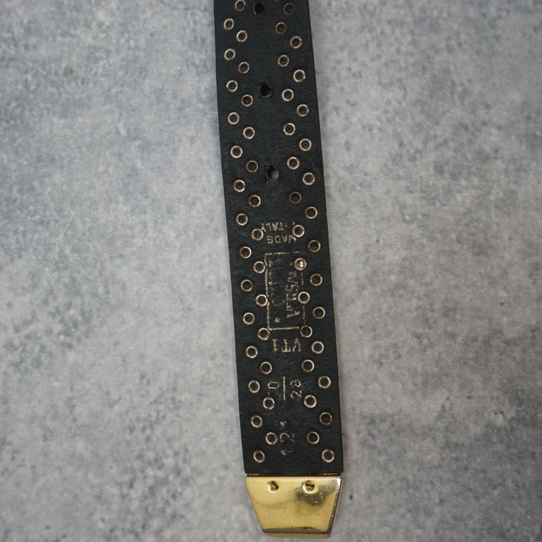 Versace Studded Leather Belt