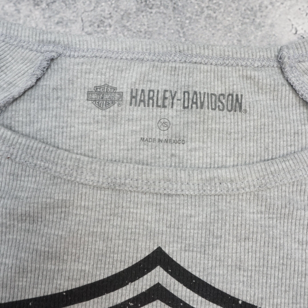 Harley Davidson Ribbed Graphic Top Long Sleeve