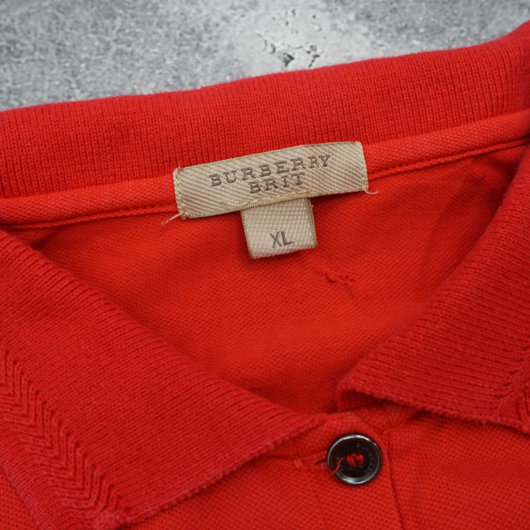 2000s Burberry Brit Fitted Pique Polo