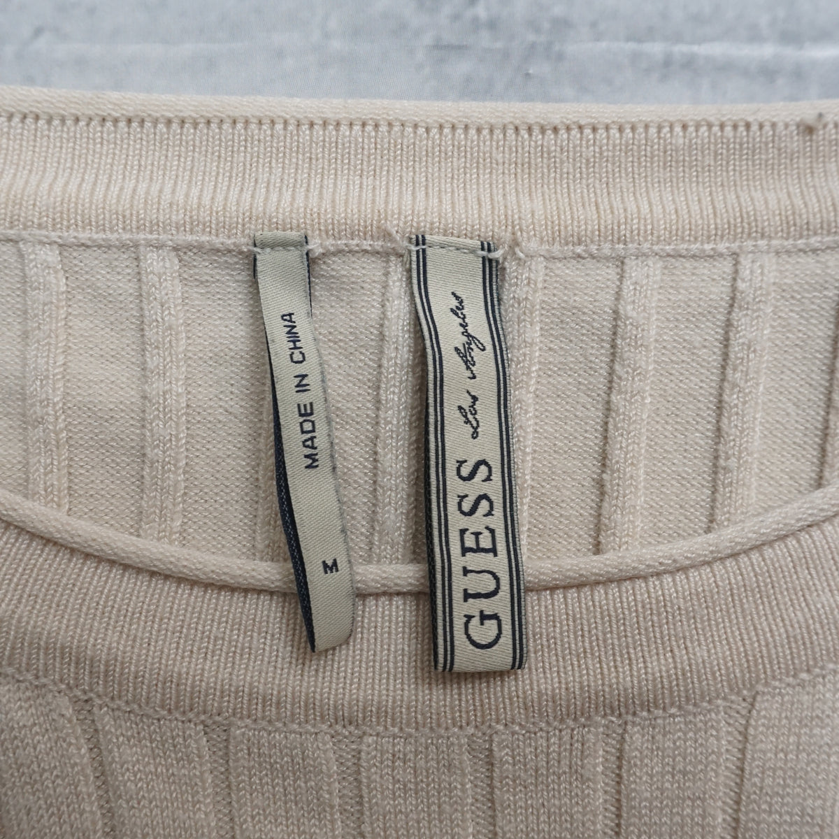 2000s Guess Cream Knit Top