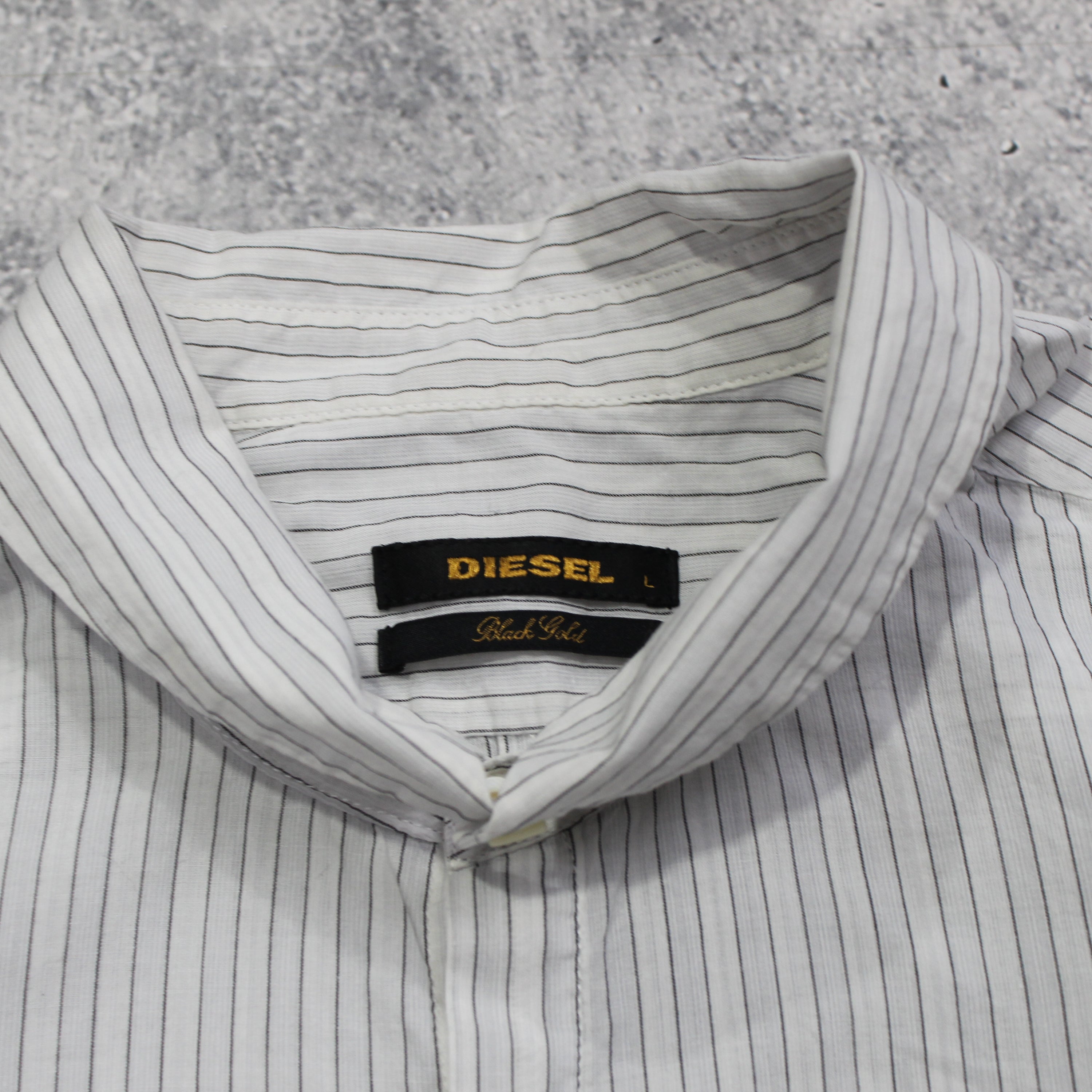 Diesel Graphic Embroidered Button Up