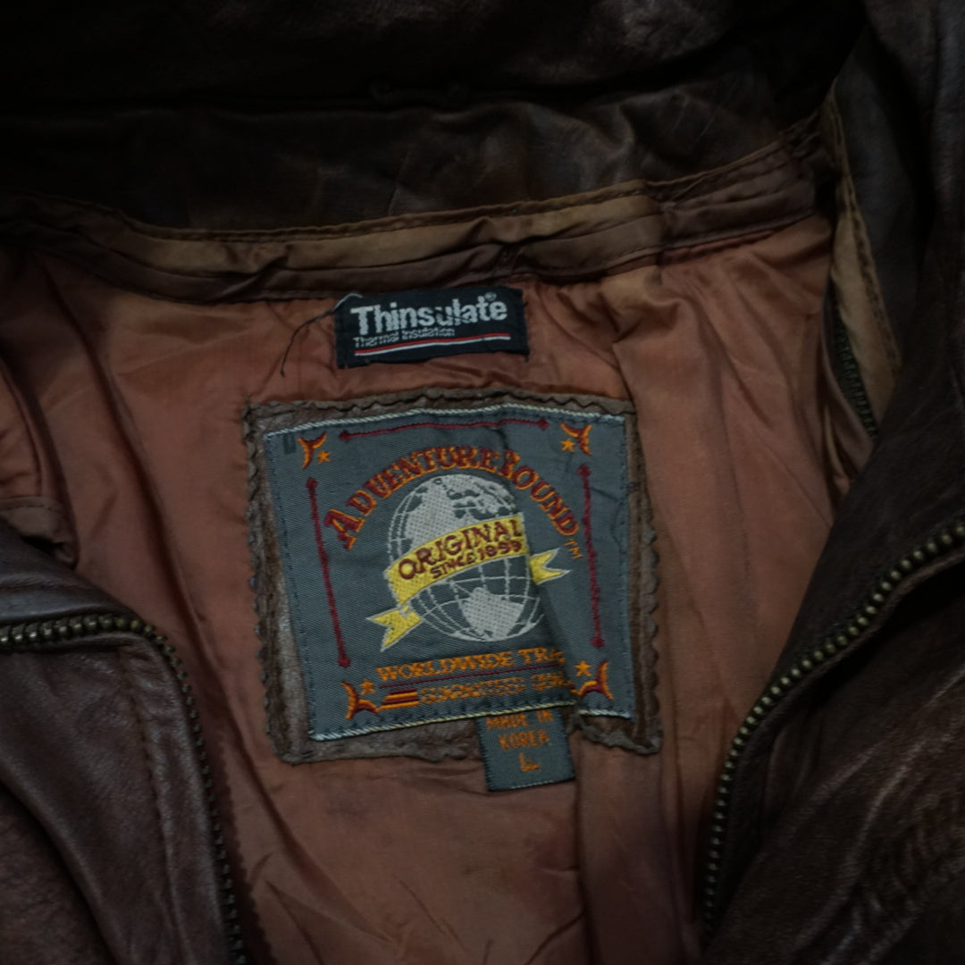 90s Adventure Bound Leather Jacket