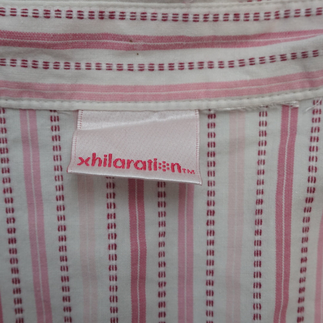 2000s Xhilaration Striped Fitted Shirt