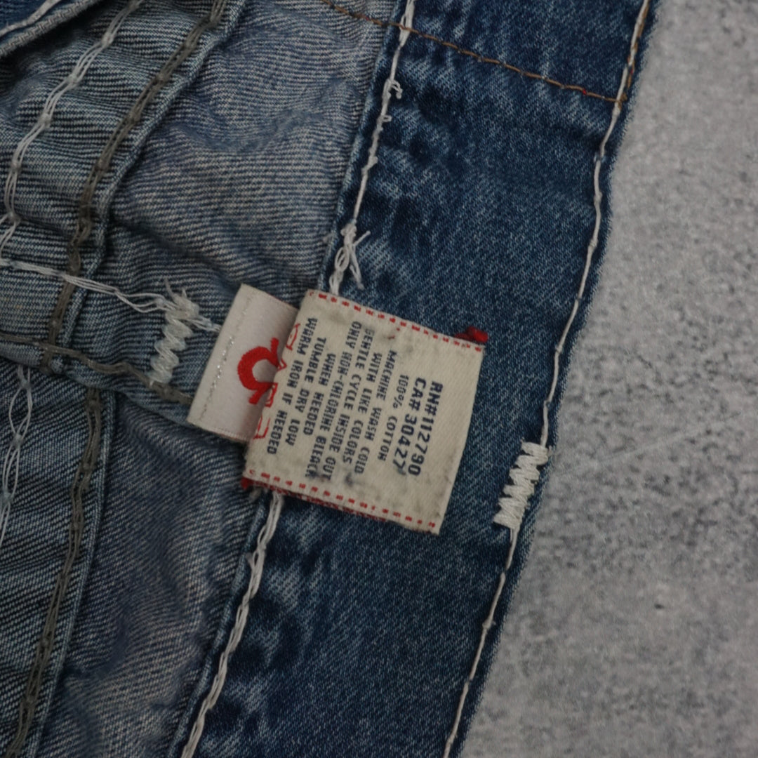 2000s True Religion Thick Stitch Flap Pocket Jeans