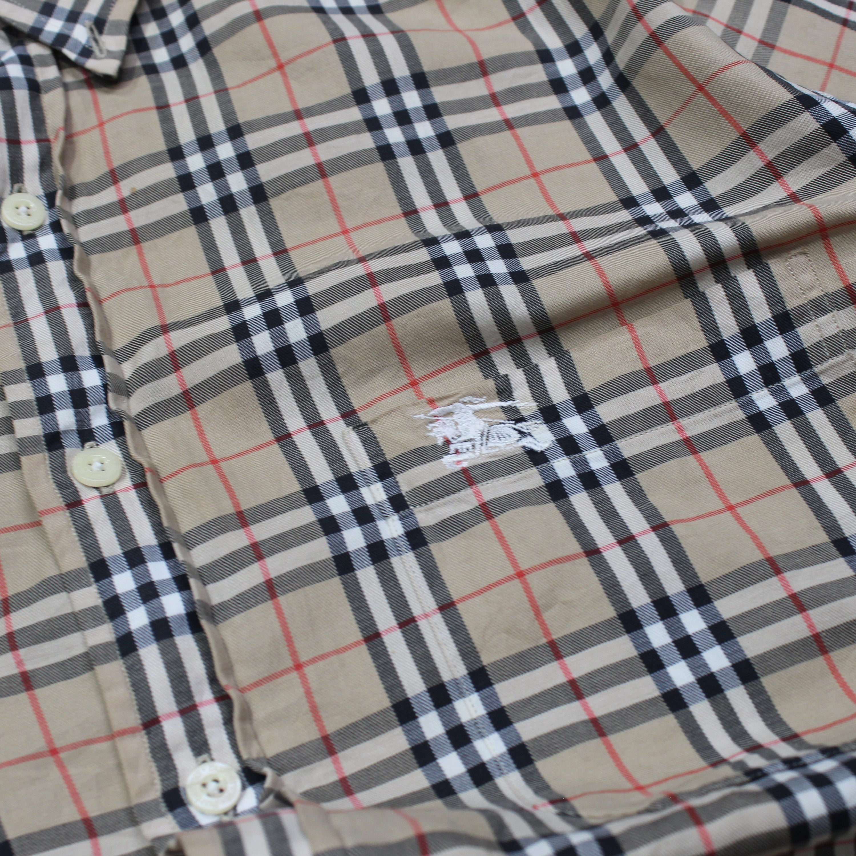 90s Burberry's Nova Check Button Up