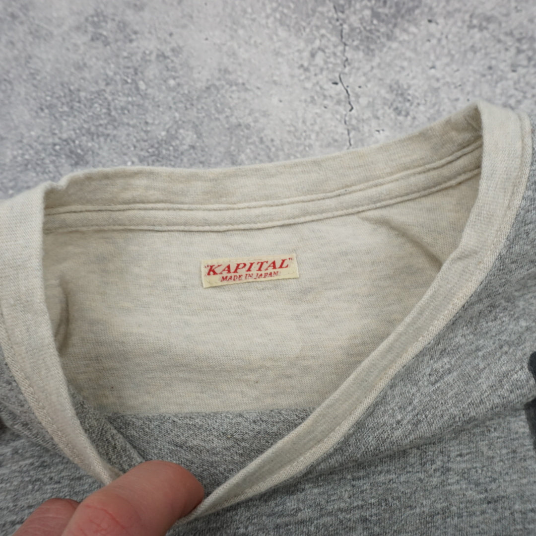 Kapital Graphic Two-Tone T-Shirt