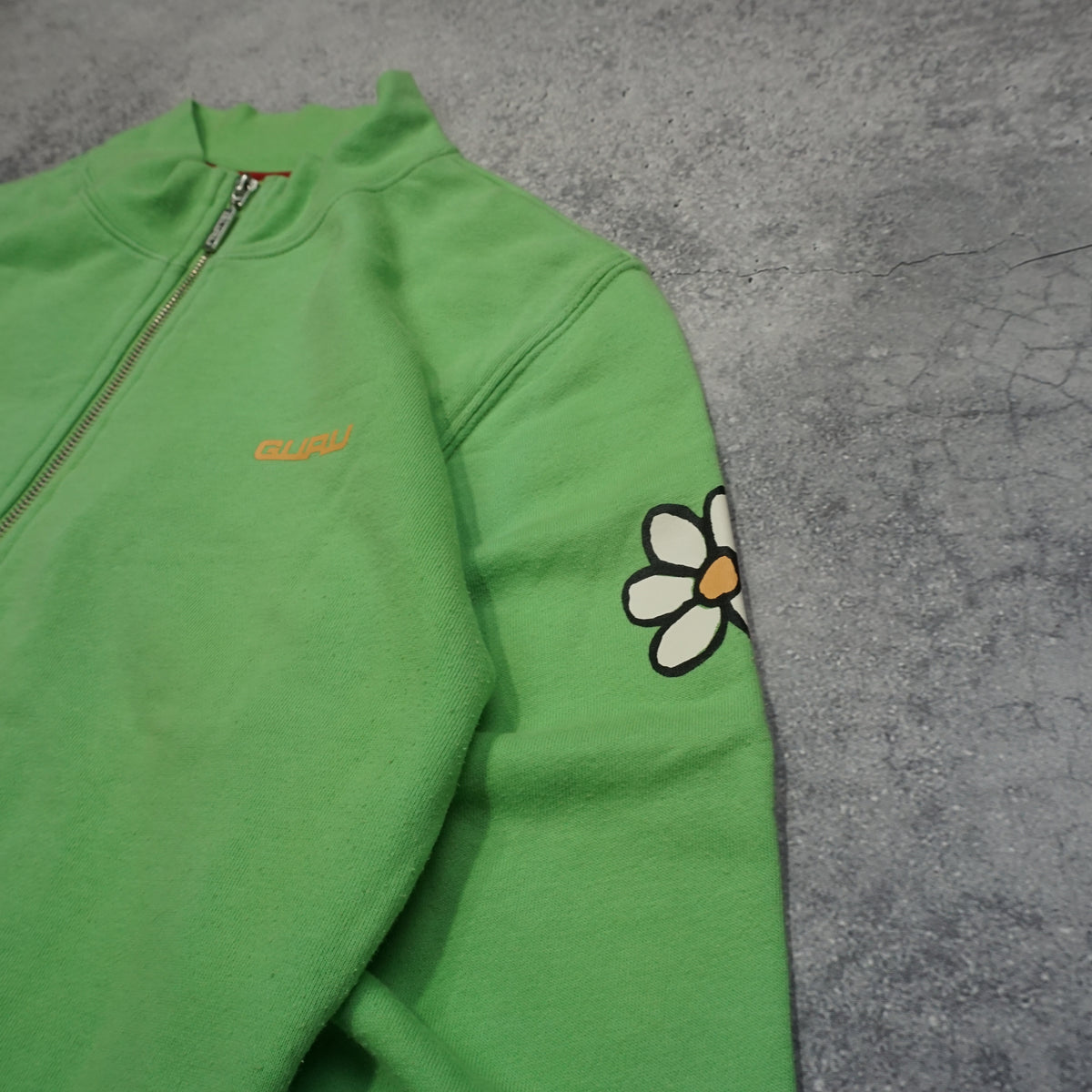 2000s Guru Flower Zip Up Jumper