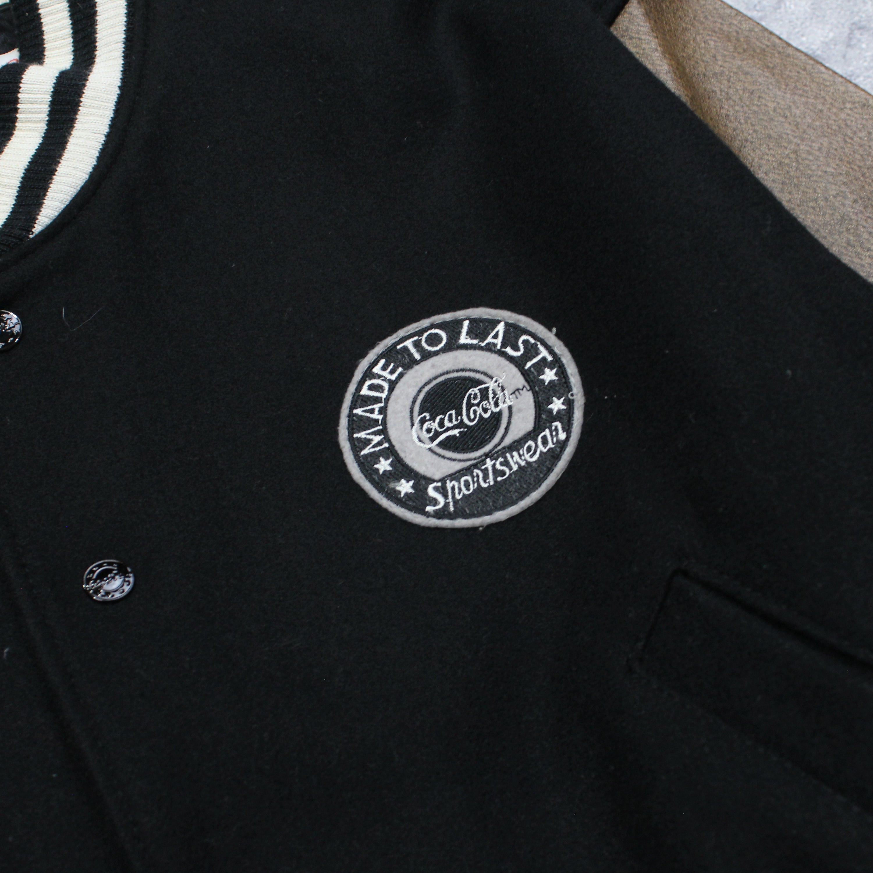 90s Coca-Cola Varsity Leather Jacket
