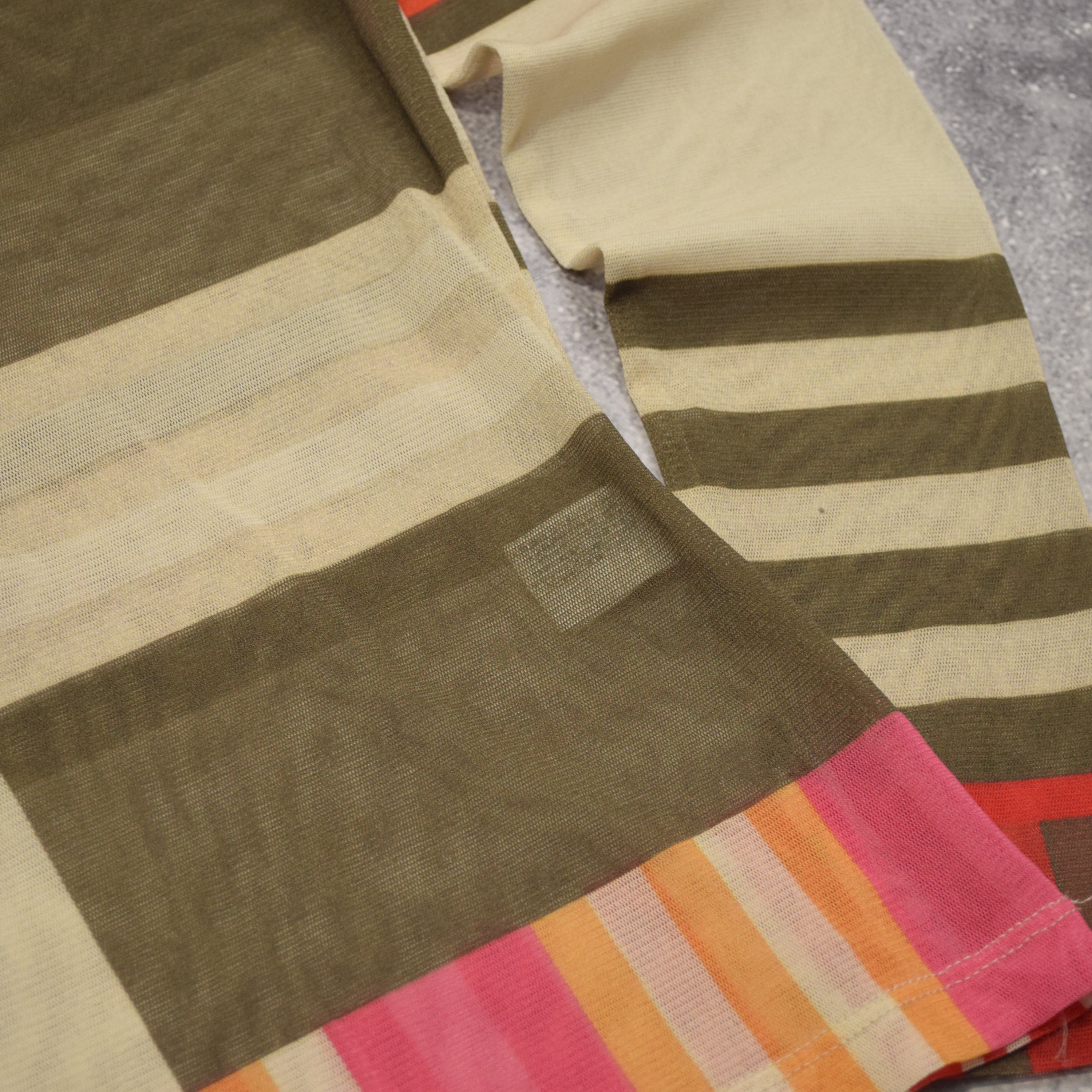 Issey Miyake Colorblocked Sheer Top