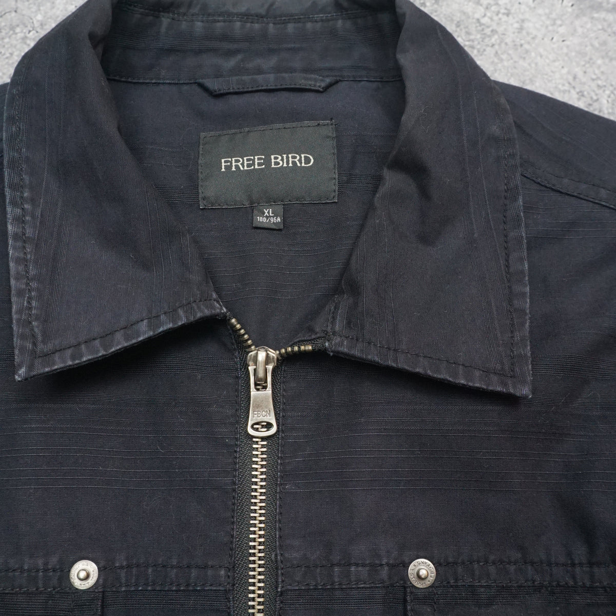 Free Bird Zip-Up Utility Jacket