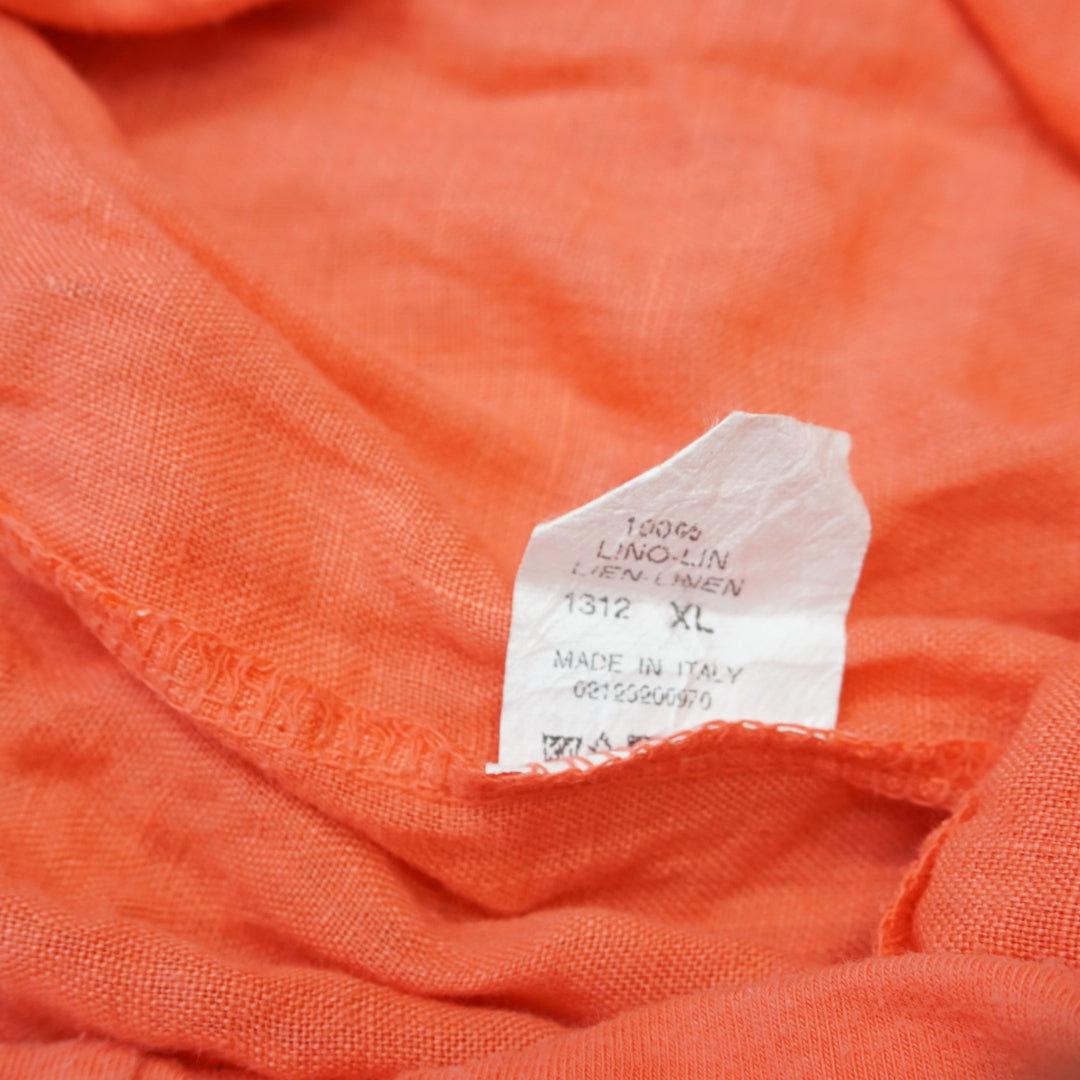 Coral Linen Pants