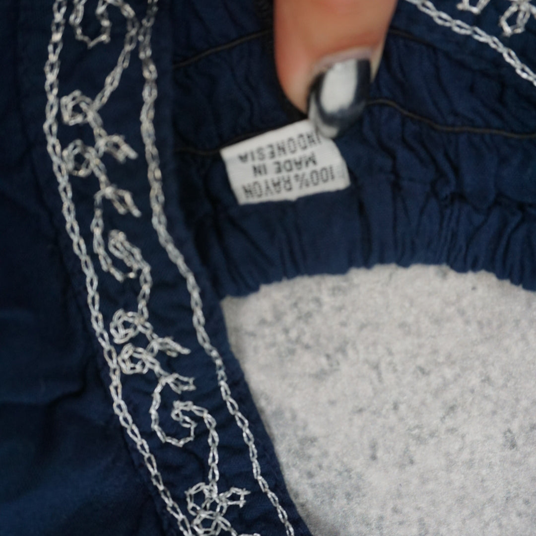 Embroidered Silver Stitch Cami Top