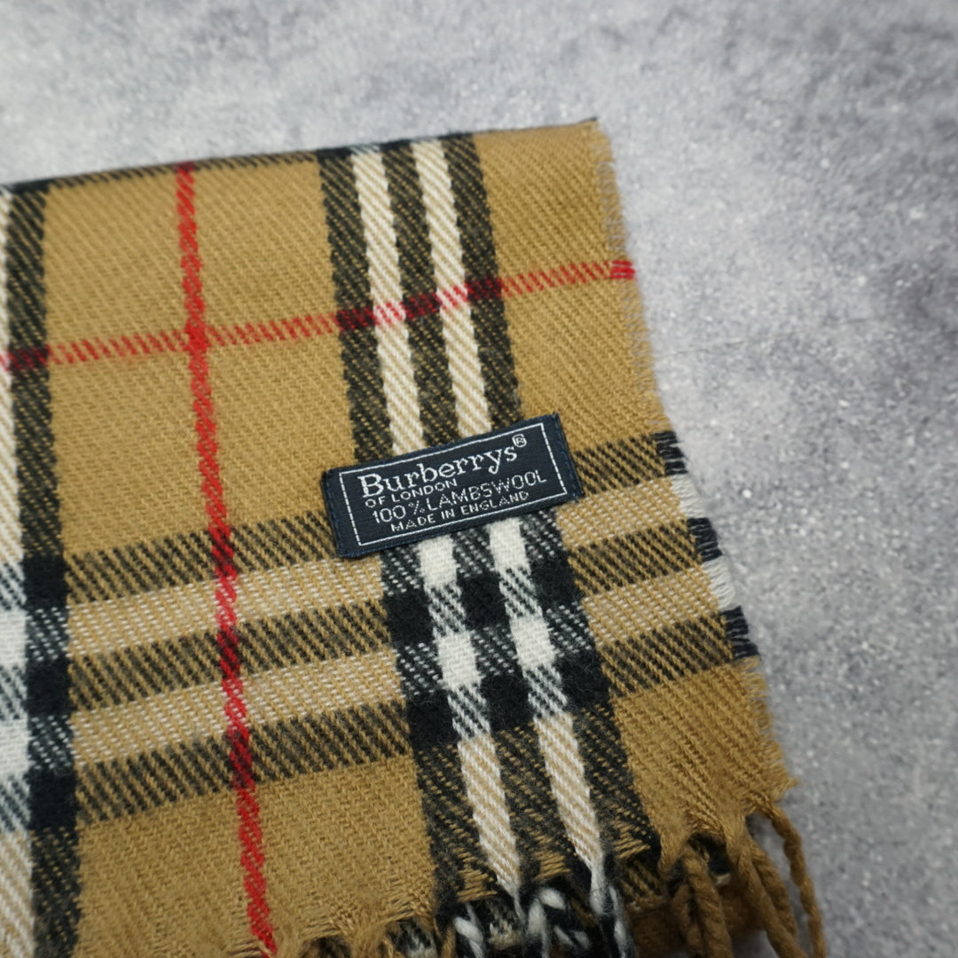 90s Burberry's Wool Scarf