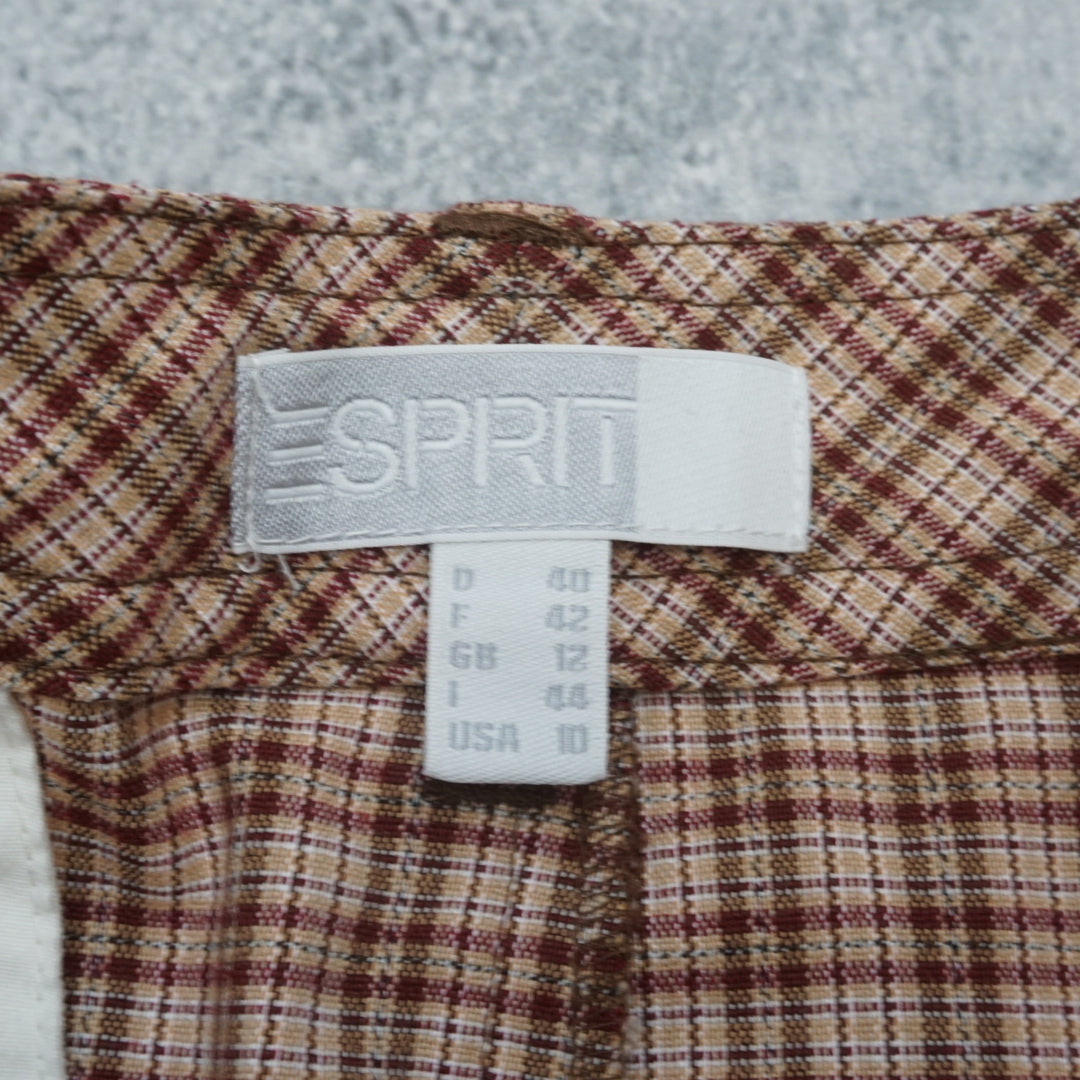 90s Esprit Plaid Mini Skirt