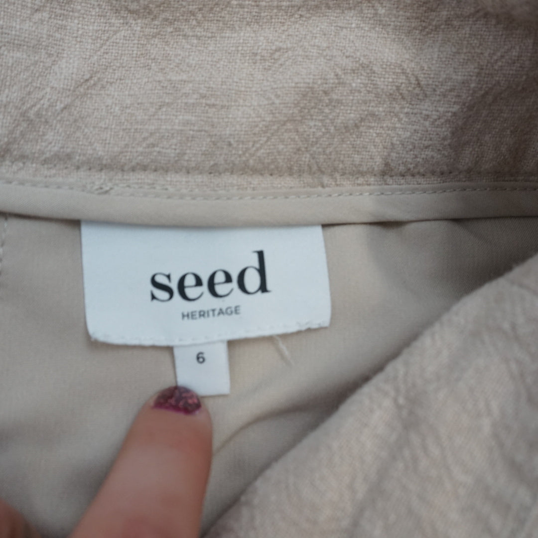 Seed Heritage Wide Leg Linen Pants
